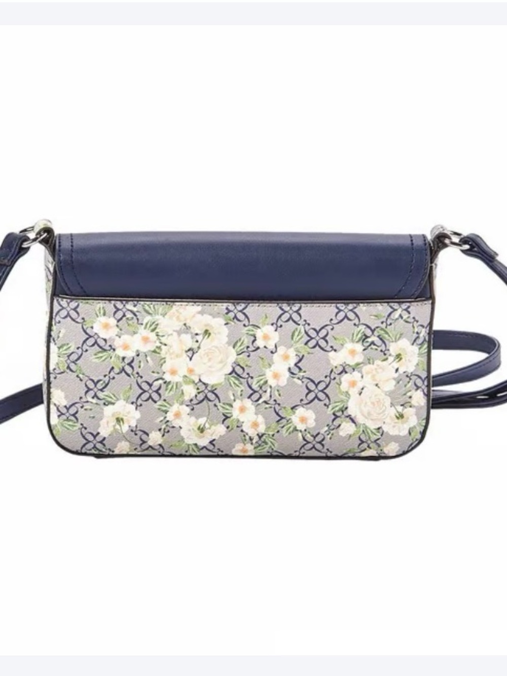 Nine West Navy and Cream Floral Crossbody - Picture 3 of 5